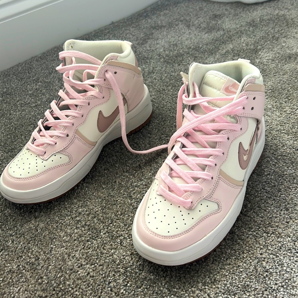 Nike Dunk High Up - Soft Pink , Sail Light